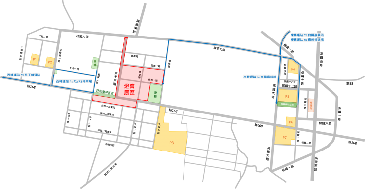 2026台灣燈會_接駁車路線圖