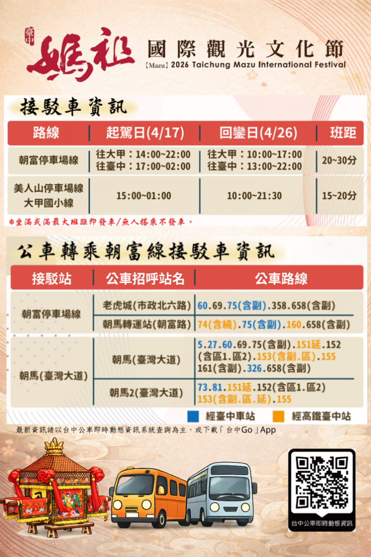 2026大甲媽祖接駁車