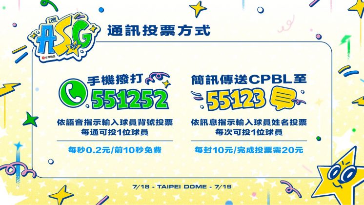 2026中職明星賽通訊投票方式