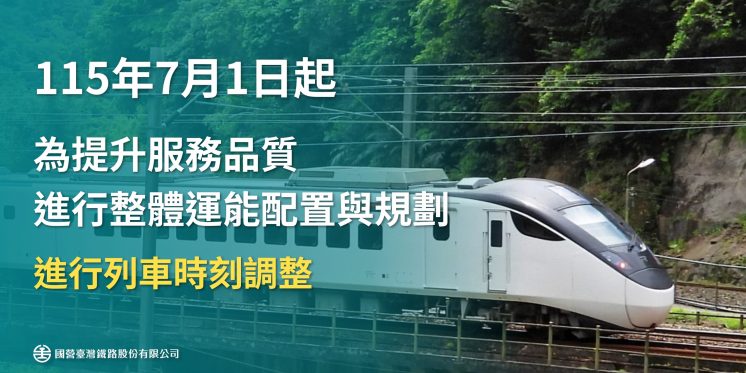 2026台鐵改點