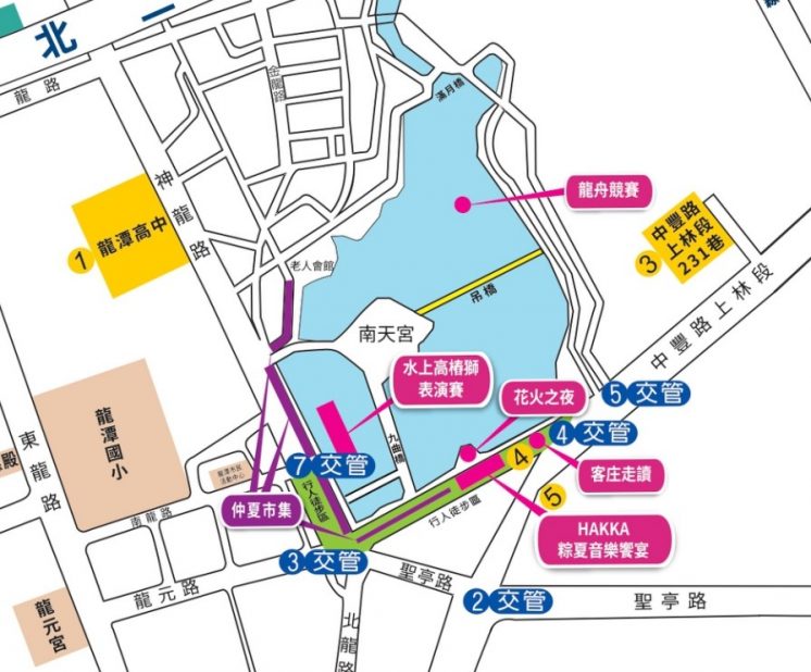 龍潭歸鄉文化節活動會場地圖