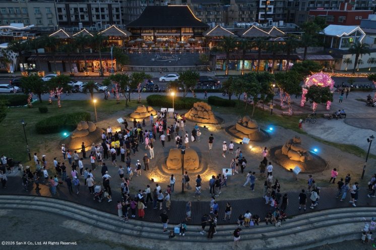 八里城市沙雕展_現場夜間點燈