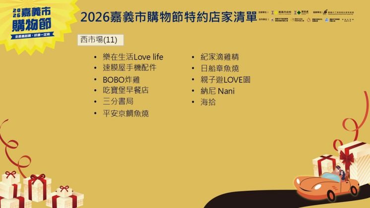 2026嘉義市購物節特約店家清單
