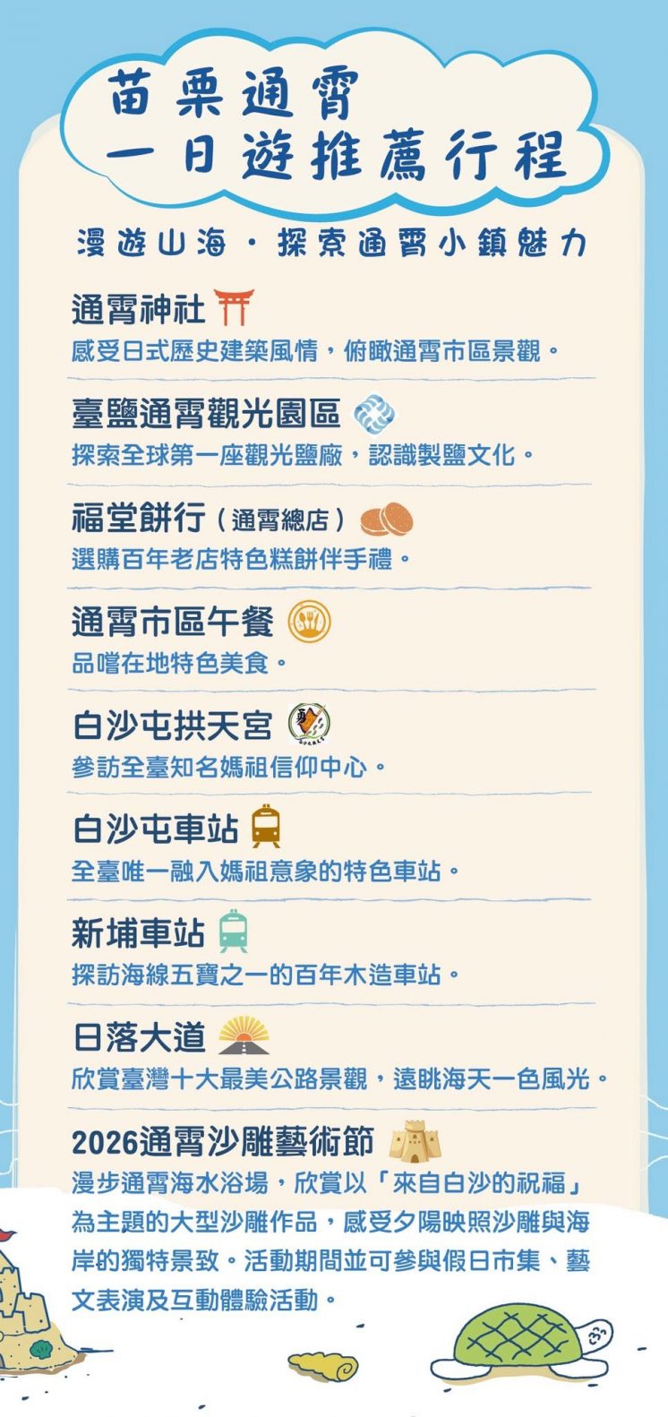 苗栗通霄一日遊推薦行程