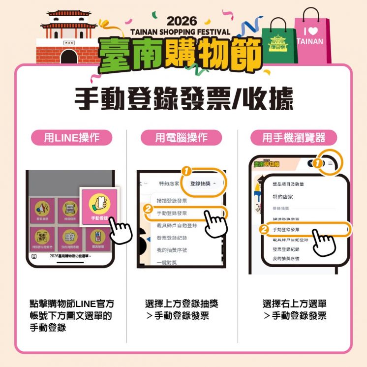 台南購物節收據登錄