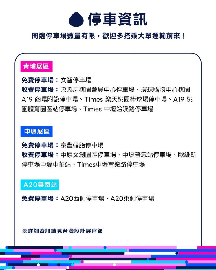 台灣設計展停車場